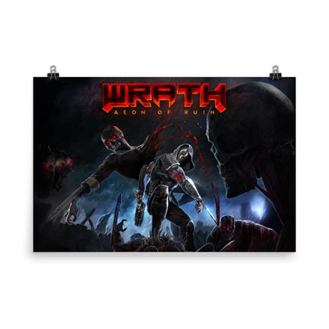 Wrath Aeon Of Ruin 24x36 Poster 3d Realms Firepower Matters
