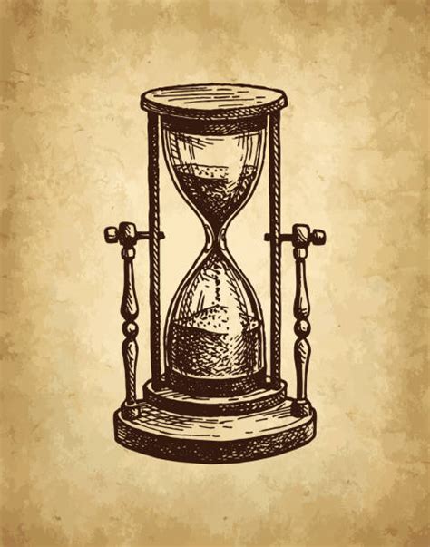 650 Antique Hourglass Drawing Stock Photos Pictures And Royalty Free