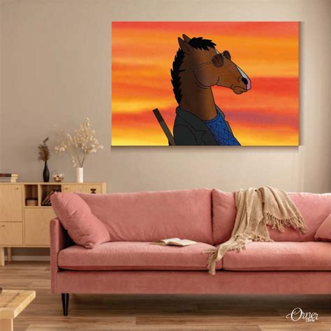 Bojack Horseman In Glasses Tv Series Poster Wall Art Orner Store