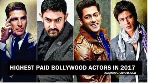 List Of The Highest Paid Bollywood Actors In 2017 On The Basis Of Per