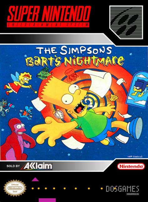 Скачать The Simpsons Barts Nightmare Snes Super Nintendo 1993