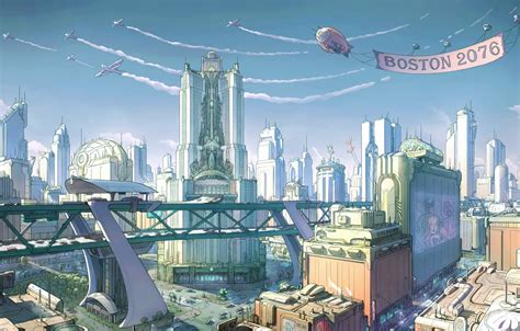 Wallpaper Figure The City The Game Fallout Art Boston Concept Art