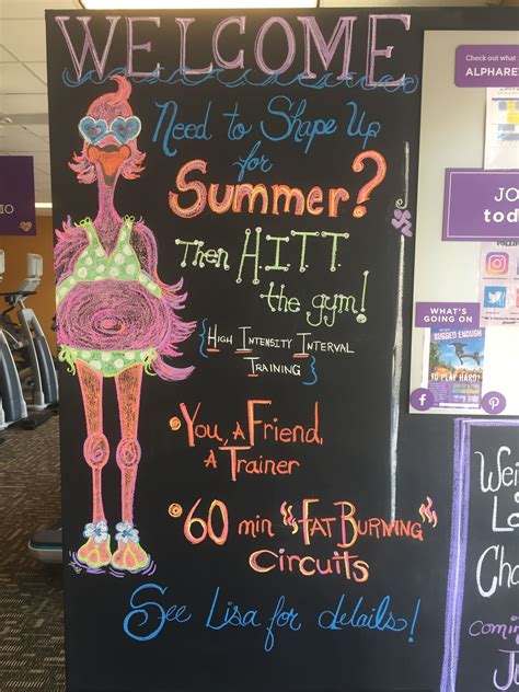 Summer chalkwall for Anytime Fitness | Anytime fitness, Fitness, Anytime