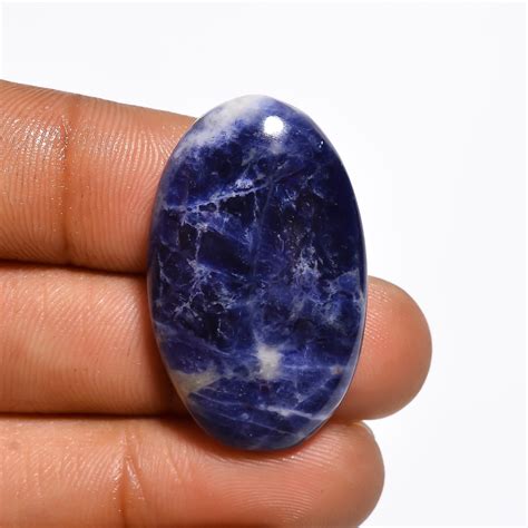32x19x5 Mm K 2981 Dazzling Top Grade Quality 100 Natural Sodalite Oval
