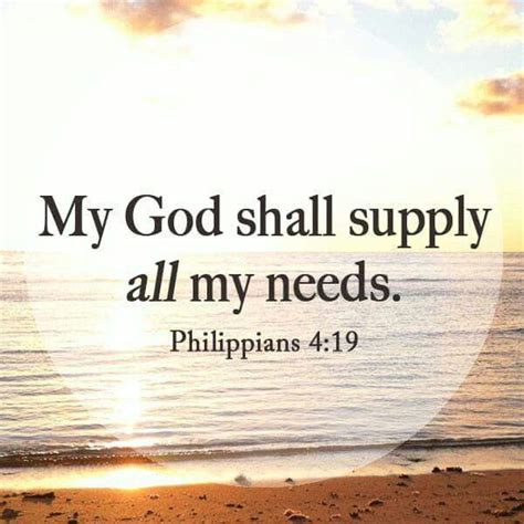 Philippians 419 My God Shall Supply Jesus Son Of God Encouraging