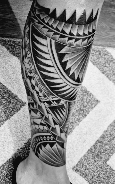 Polynesian Half Leg Sleeve Tattoo Em 2023 Tatuagem Maori Tatuagens