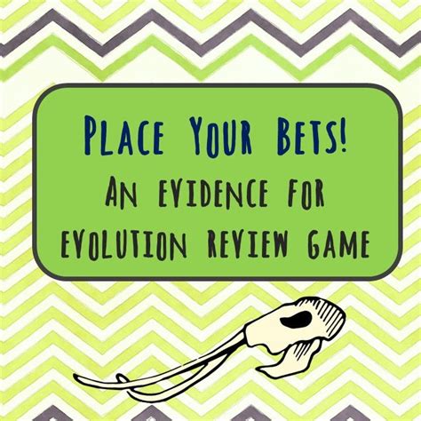 When i was doing a quick check, on question 3, none of the answers seemed to be correct. Place your bets: An evidence for evolution review game ...