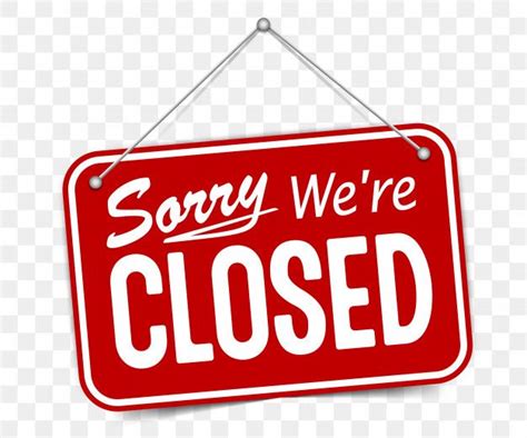 Premium Vector Red Sign Sorry We Are Closed Sorry We Are Closed