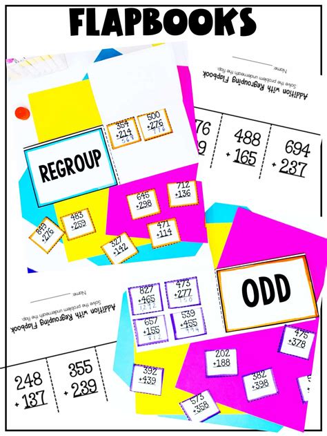 Triple Digit Addition With Regrouping 3 Digit Amy Lemons