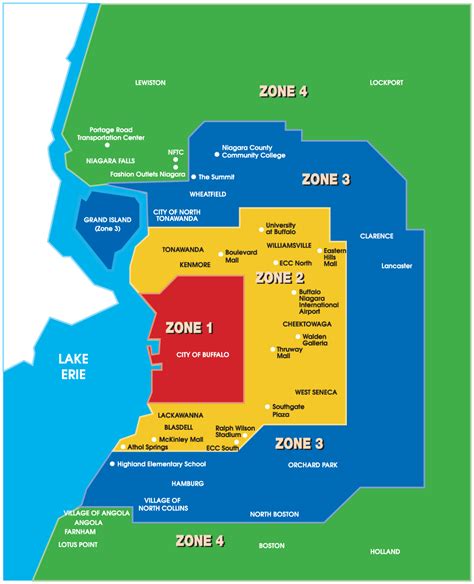 Buffalo Metro Zone Map