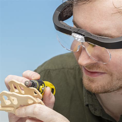 lightcraft pro led magnifier glasses with 4 lenses hobbies