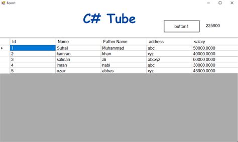 How To Get The Sum Of Datagridview Column Values Using C Theme Loader
