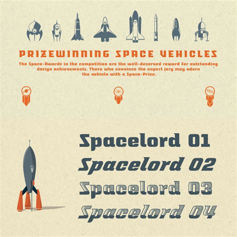 Breaking through glass ceilings, crossing fine lines, pushing. Spacelord - Retro Futuristic Font Family