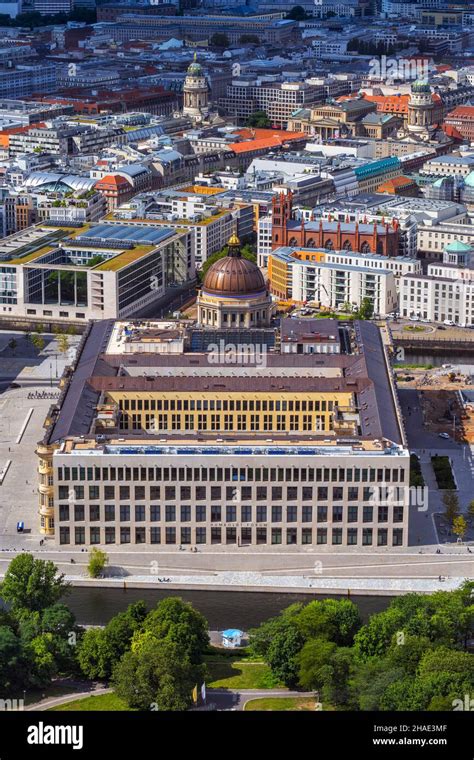 City Of Berlin In Germany Aerial View Cityscape With Humboldt Forum