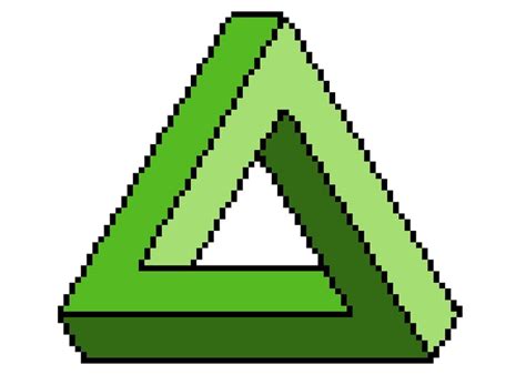 Penrose Triangle Penrosetriangle Rogerpenrose Pixelart