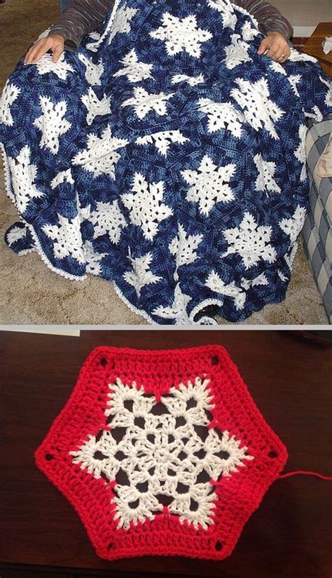 Snowflake Afghan Pattern By Lois Olson Crochet Blanket Patterns