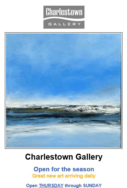 Progressive Charlestown Summer Season Opening At The Charlestown Gallery