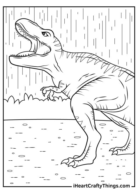 Printable Jurassic Park Coloring Pages Updated