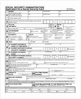 Social Security Application Form Images