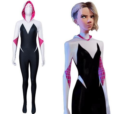 Women venom gwen stacy spiderman cosplay costume zentai superhero bodysuit suit jumpsuits. Description: Name: Spiderman Into the Spider-Verse Gwen ...