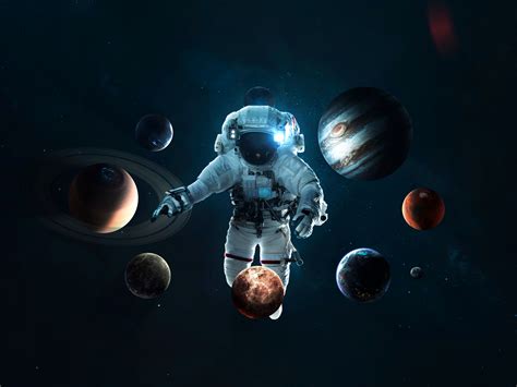 Astronaut 4k Wallpaper Planetary System Space Suit Space Travel