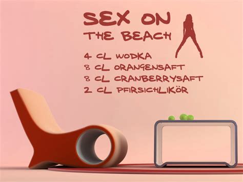 Wandtattoo Sex On The Beach Cocktail Wandtattoosde