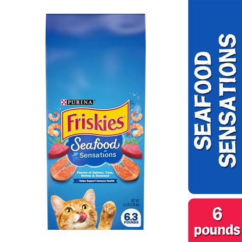 The big challenge is how to choose the best food among multiple varieties that satisfy your cat's cravings. Friskies Dry Cat Food, Seafood Sensations, 6.3 lb. Bag ...