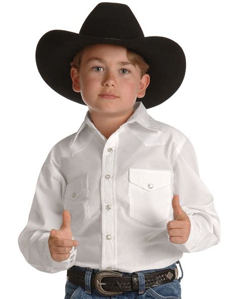 Wrangler Boys Dress Western Solid Snap Shirt In 2021 Western Dress