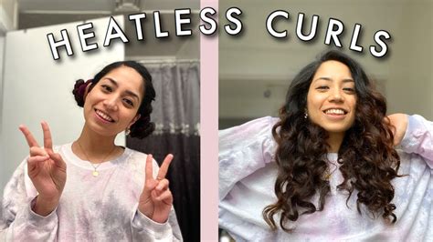 Overnight Heatless Curls With A Robe Belt I Super Easy And Quick Youtube