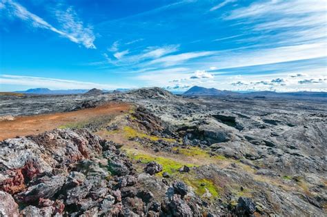 Premium Photo Breathtaking Frozen Lavas Field In The Geothermal