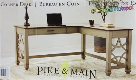 Pike And Main Quinn Corner Desk Wlift At Costco Frugal Hotspot