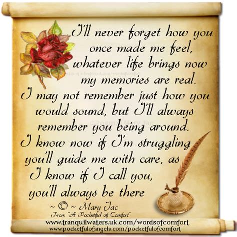 Bereavement Poem 2 Comfort Reassurance From A Pocketful Of