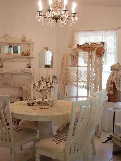 White Dining Room Country Shabby Chic Pinterest
