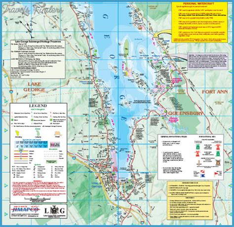 New York Map Lake George Travel Map Vacations Travelsfinderscom