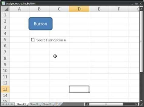 Assign A Macro To A Button Check Box Or Any Object In Microsoft Excel