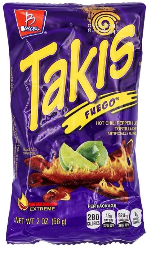 Buy Bracel Takis Fuego Hot Chili Pepper And Lime Tortilla Chips 99