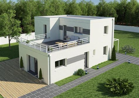 Maison Decor Beneficial Fine Plan Maison Moderne Avec Toit Terrasse