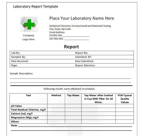 Best Lab Report Templates Samples Writing Word Excel Format