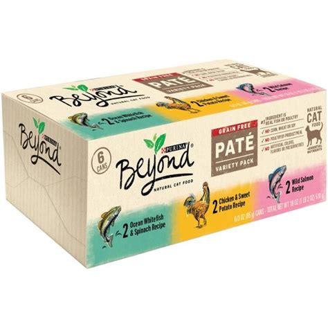 You can expect to pay under $0.40 for cans of wet cat food. Beyond® Grain Free Pate Variety Pack Wet Cat Food - 6ct ...