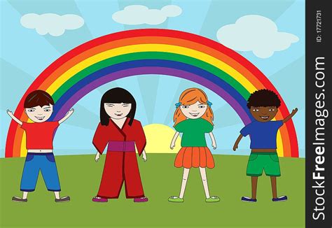 300 Kids Rainbow Free Stock Photos Stockfreeimages