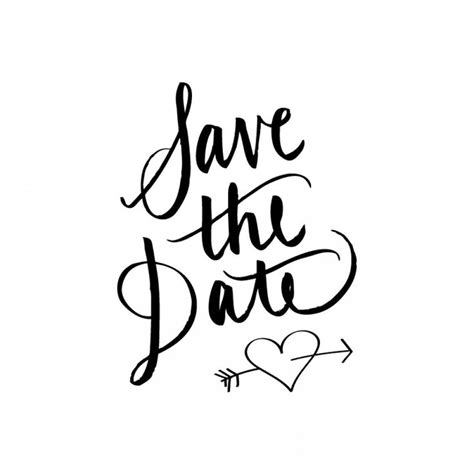 Save The Date Calligraphy Rubber Stamp Save The Date Etiquette Save