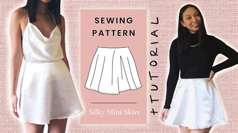 Diy Silky Mini Skirt Patterns Available Sizes 00 14 How To Sew A