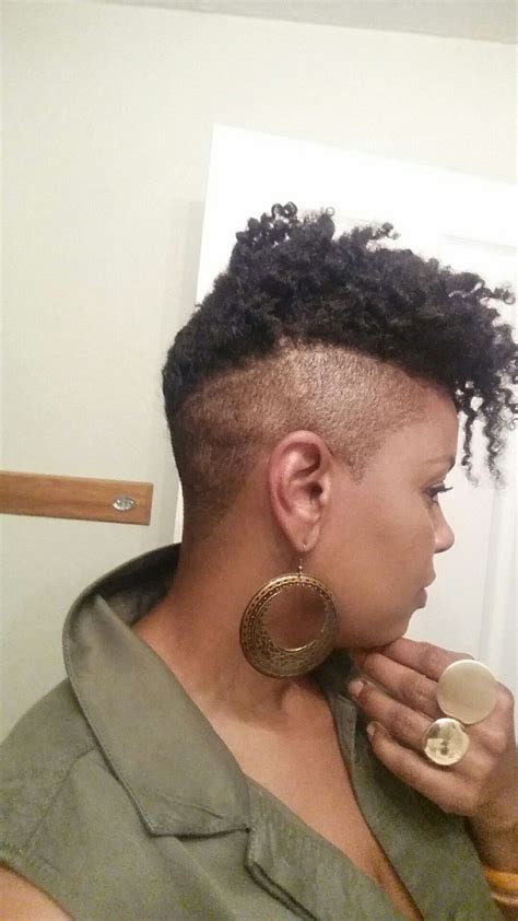 Natural Hair Shaved Sides Hairstyles Trendy Hair