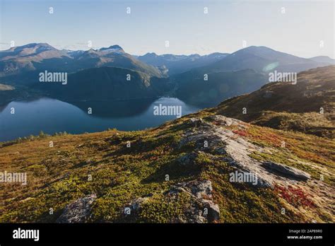 Hiking In Norway Classic Norwegian Scandinavian Summer Mountain
