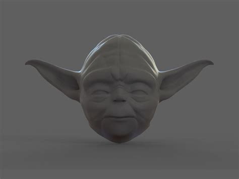 Yoda Head 3d Model 3d Printable Cgtrader