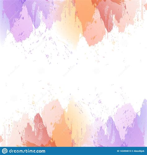 Vector Watercolor Splash Texture Background Isolated Hand Drawn Blob