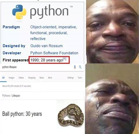 Python Python Is Going To Die Devrant