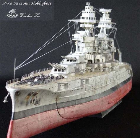 1 350 USS Arizona BB 39 Hobby Boss Model Ship Gallery Savaş