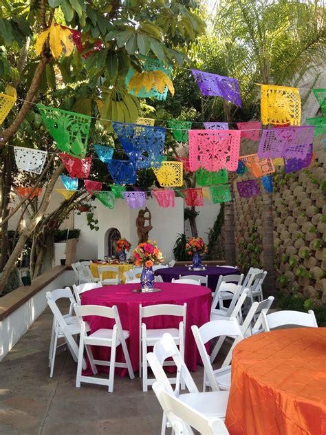 Fiesta Con Mucho Color Mexican Party Theme Mexican Party Decorations