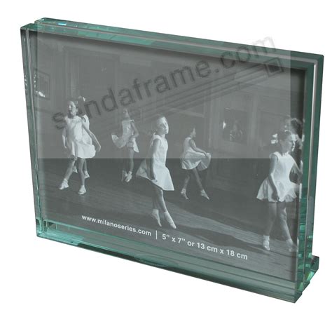 Clarity Glass Block 5x7 Frame By Milano Series Picture Frames Photo